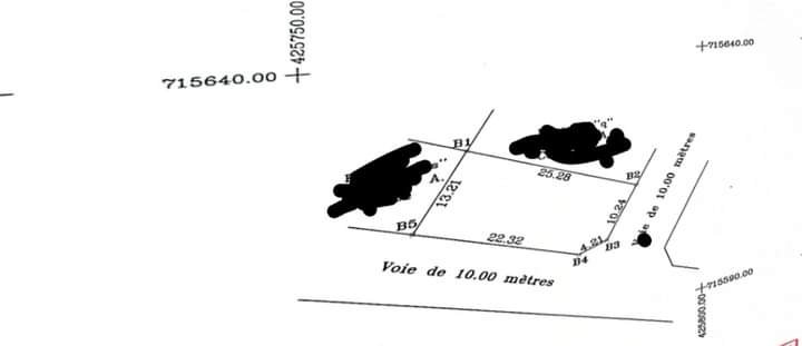 Parcelle récasée avec TF A  AAFA Calavi